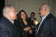 Farouk Mustafa, Maya Jaggi and Amer Hussein