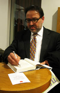 Khaled Mattawa at the award ceremony