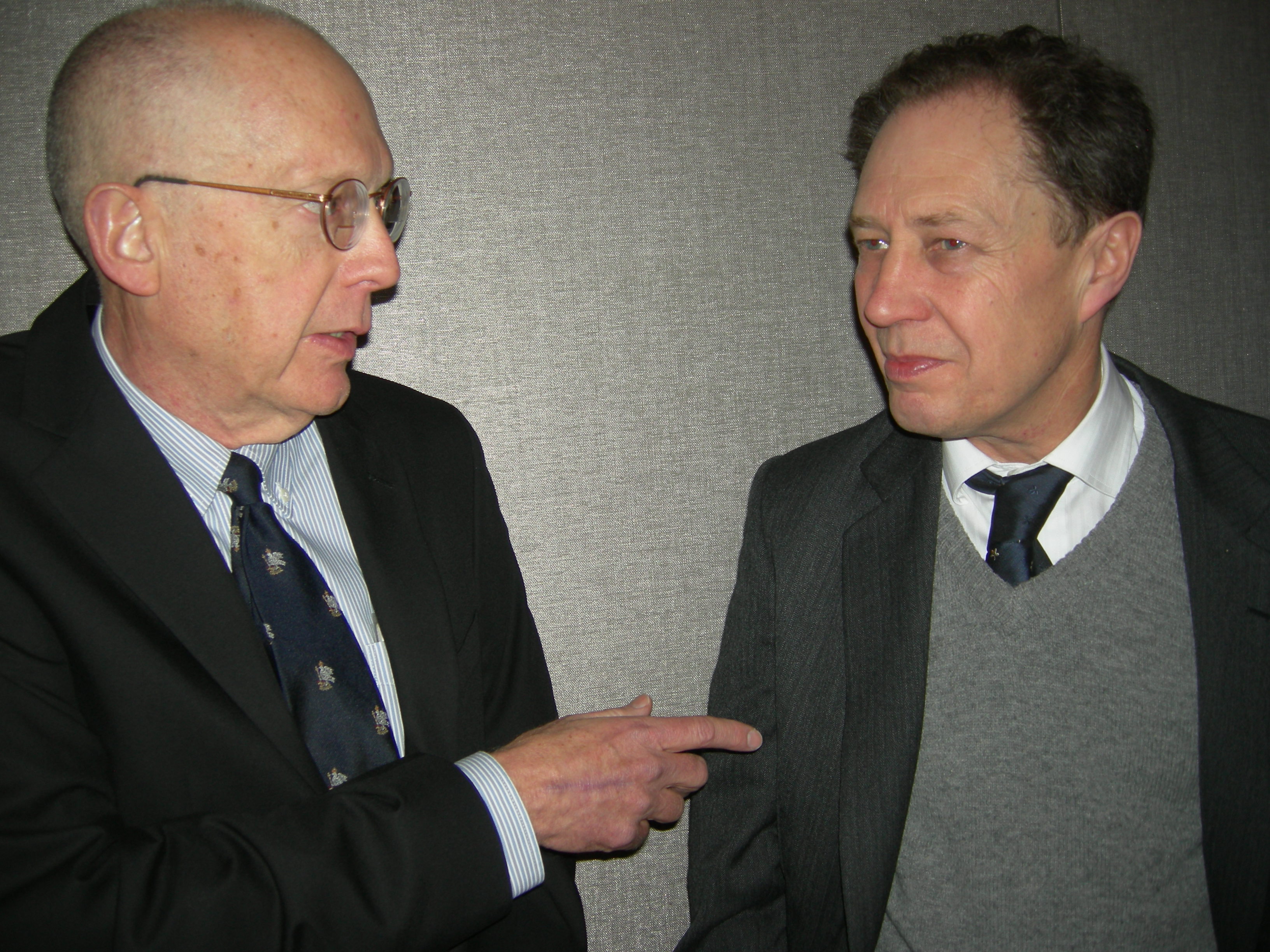 Prizewinners William Hutchins and Jonathan Wright